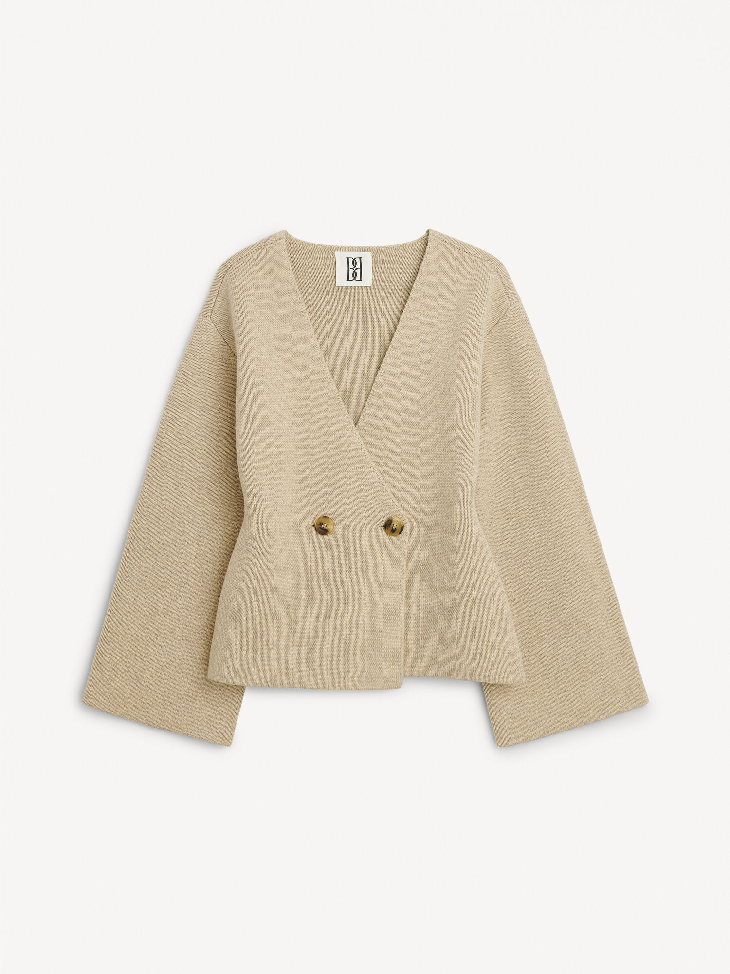 Twill Beige By Malene Birger Tinley Wool Cardigan Knitwear | AU_BB63363