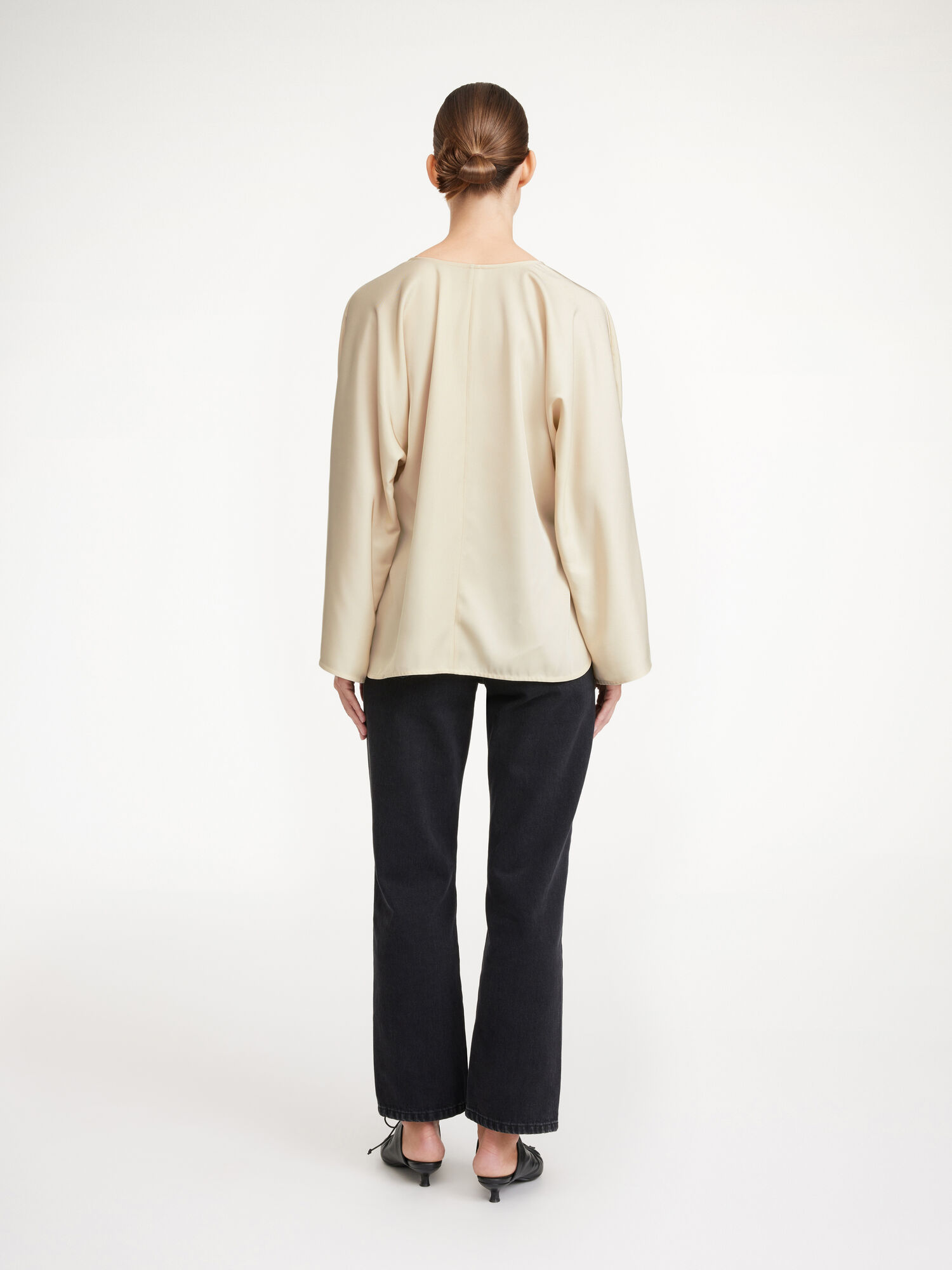 Vanilla Cream By Malene Birger Calias Tunic-style Blouse Shirts | AU_BB64137