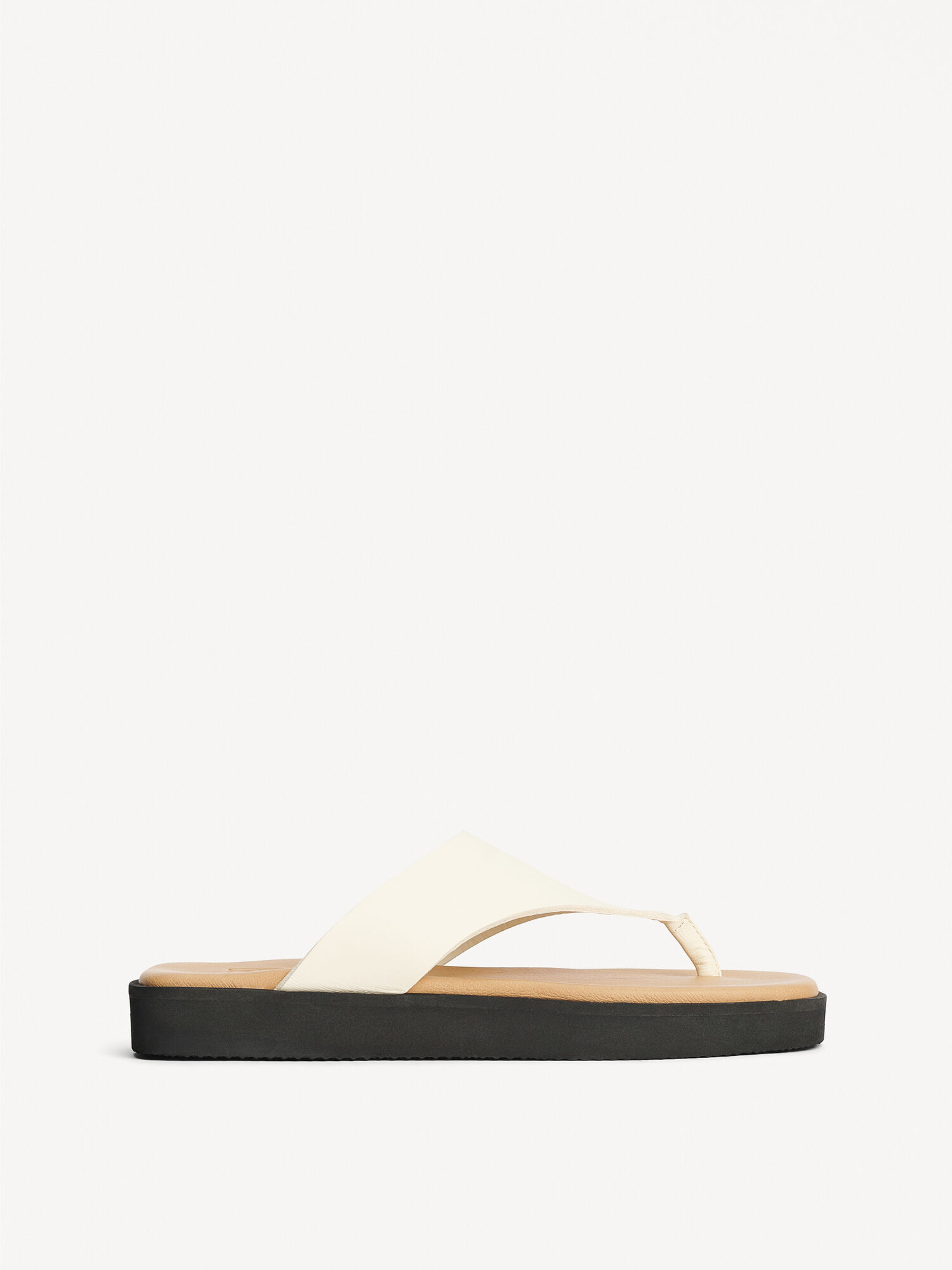 Vanilla Cream By Malene Birger Marisol Leather Sandals Shoes | AU_BB34993