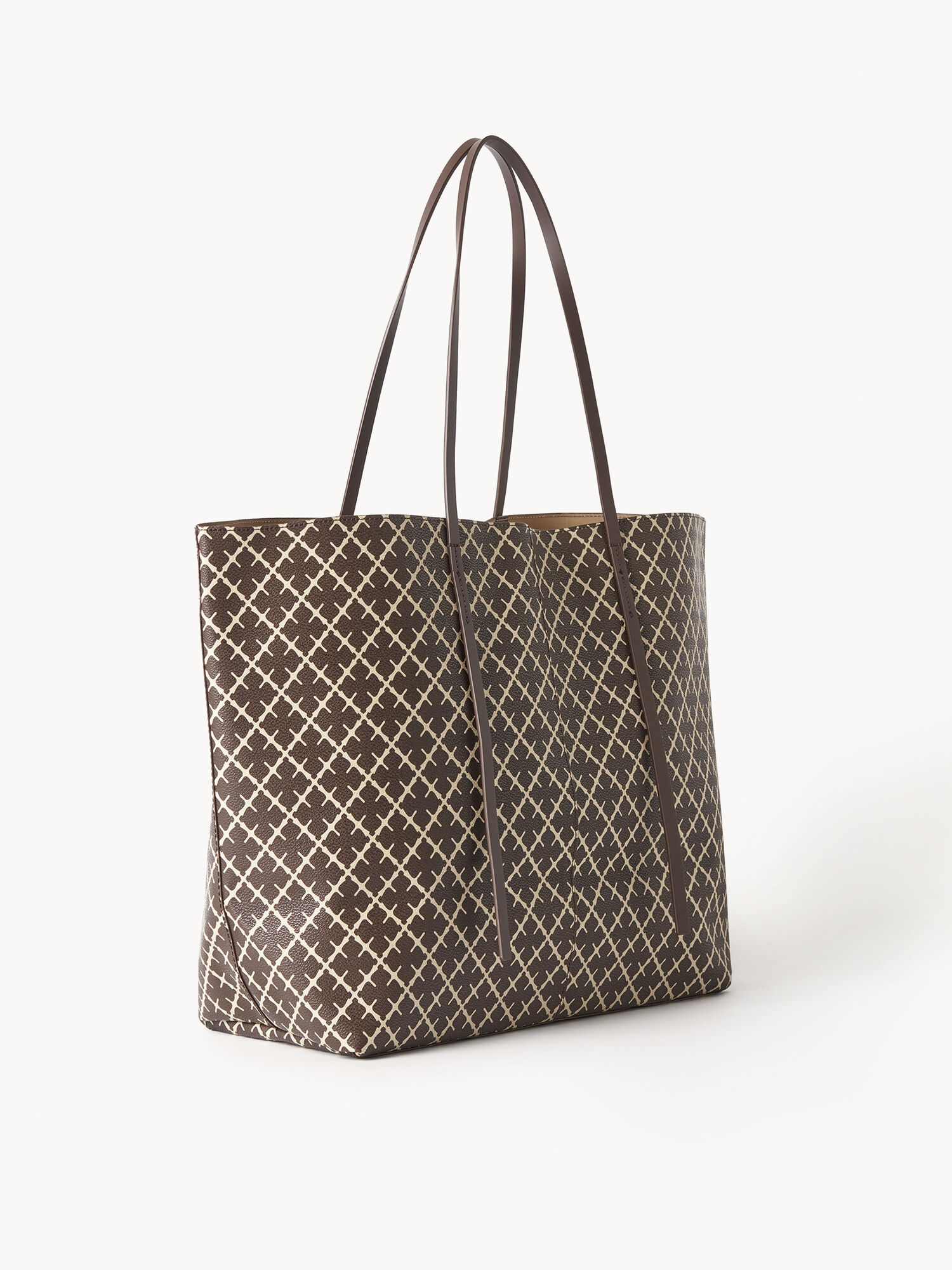 Warm brown By Malene Birger Abi Printed Tote Bags | AU_BB90836