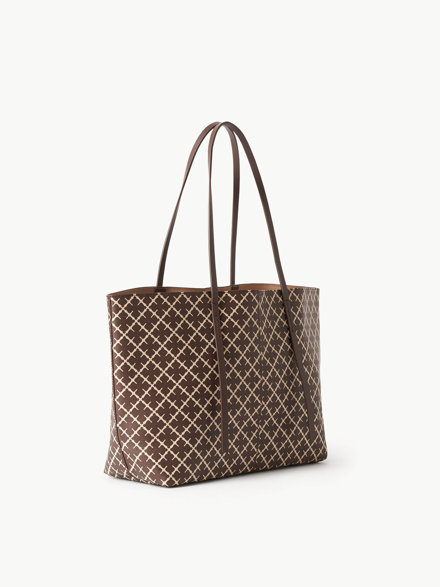 Warm brown By Malene Birger Abigail Printed Tote Bags | AU_BB40589