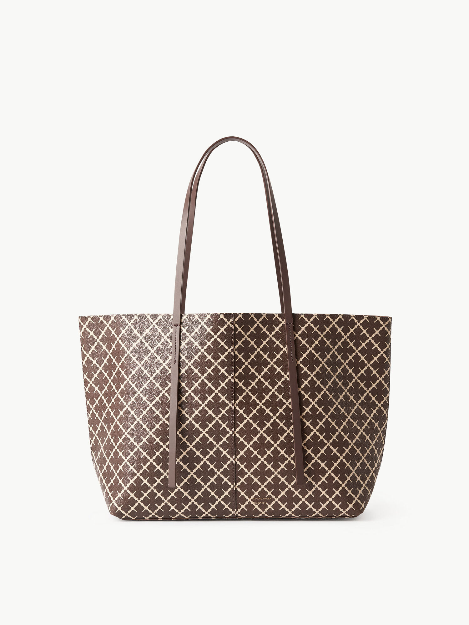 Warm brown By Malene Birger Abigail Printed Tote Bags | AU_BB40589