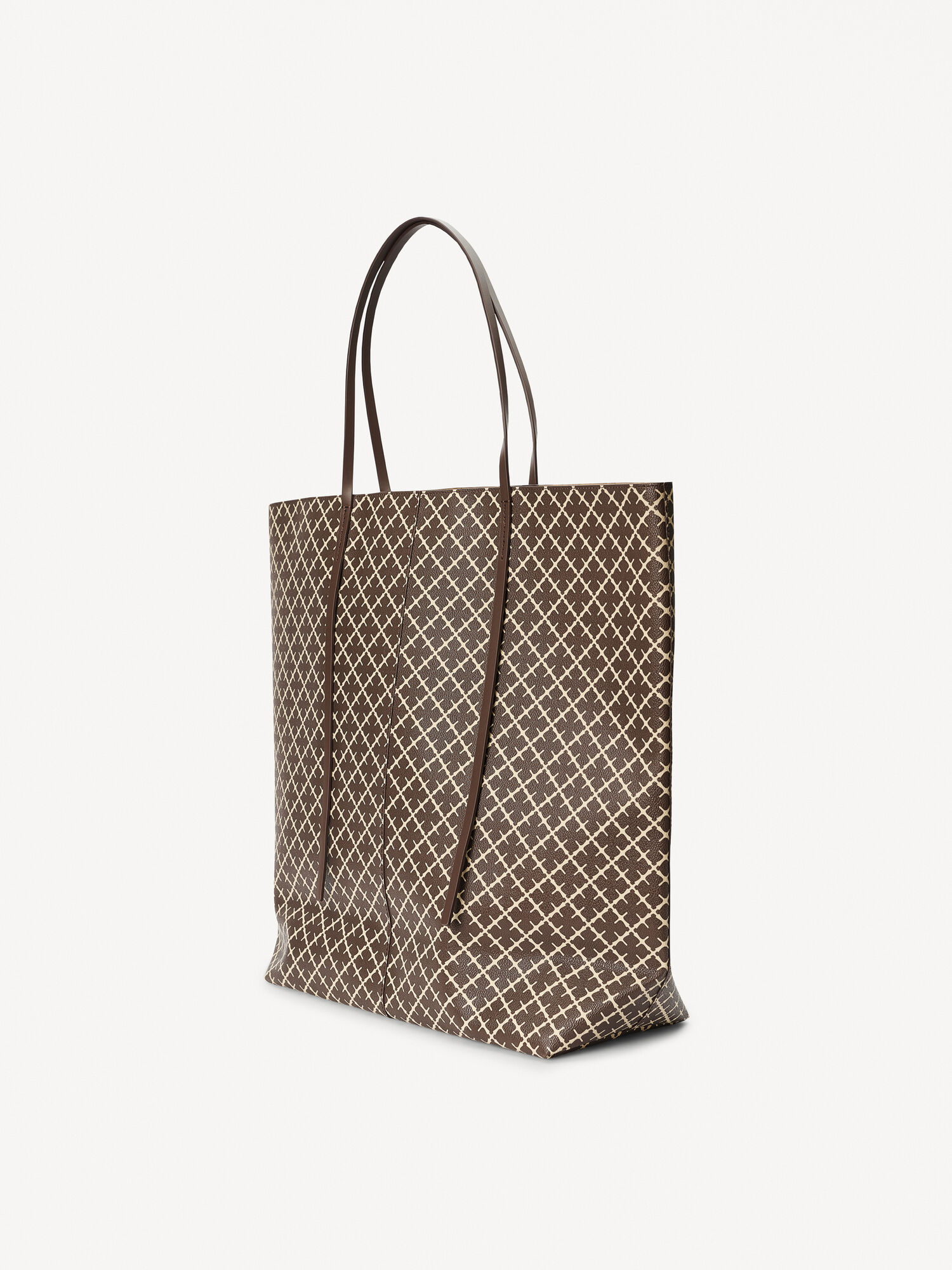 Warm brown By Malene Birger Abrille Printed Tote Bags | AU_BB77319