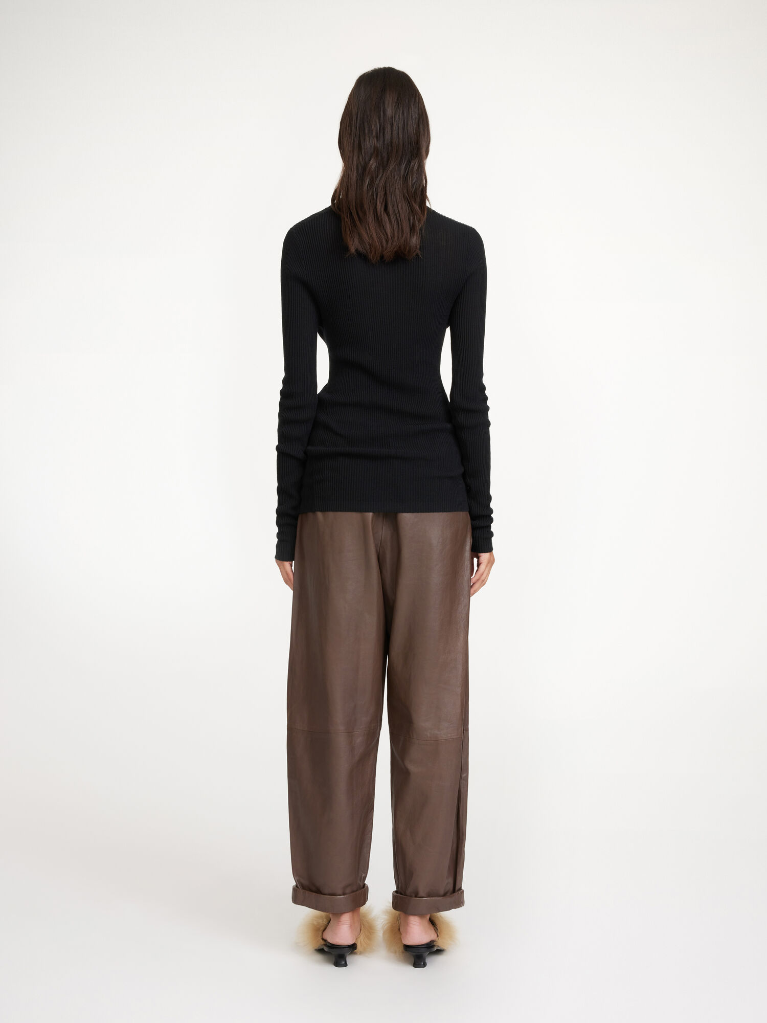 Warm brown By Malene Birger Joanni Leather Trousers | AU_BB82304