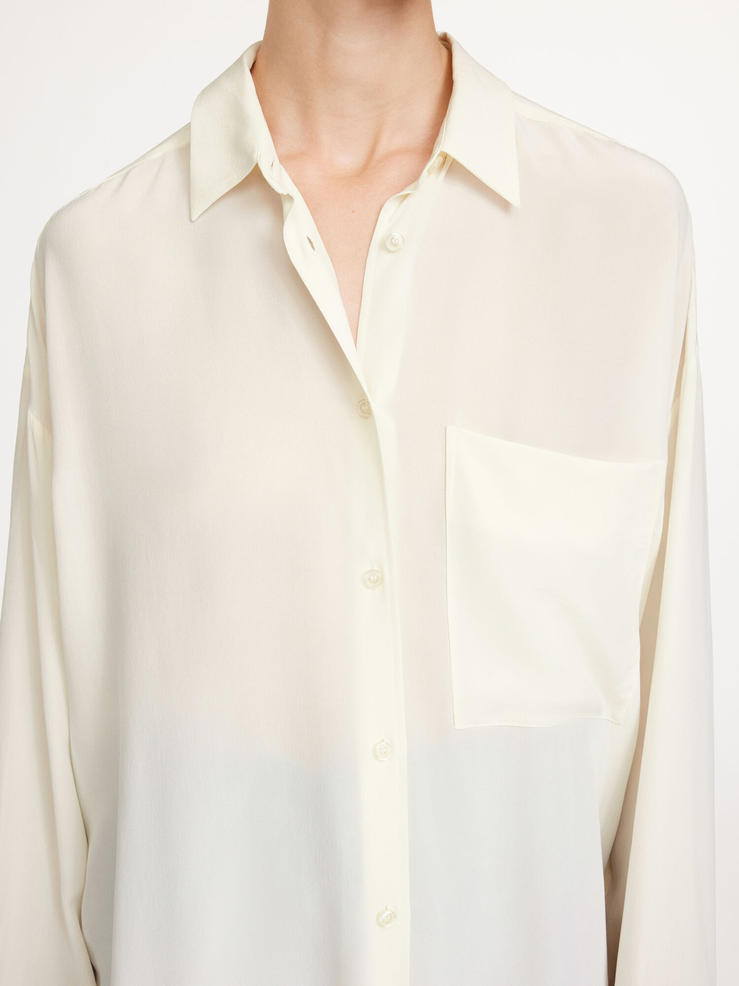 Whisper White By Malene Birger Derris Organic Silk Shirts | AU_BB29609