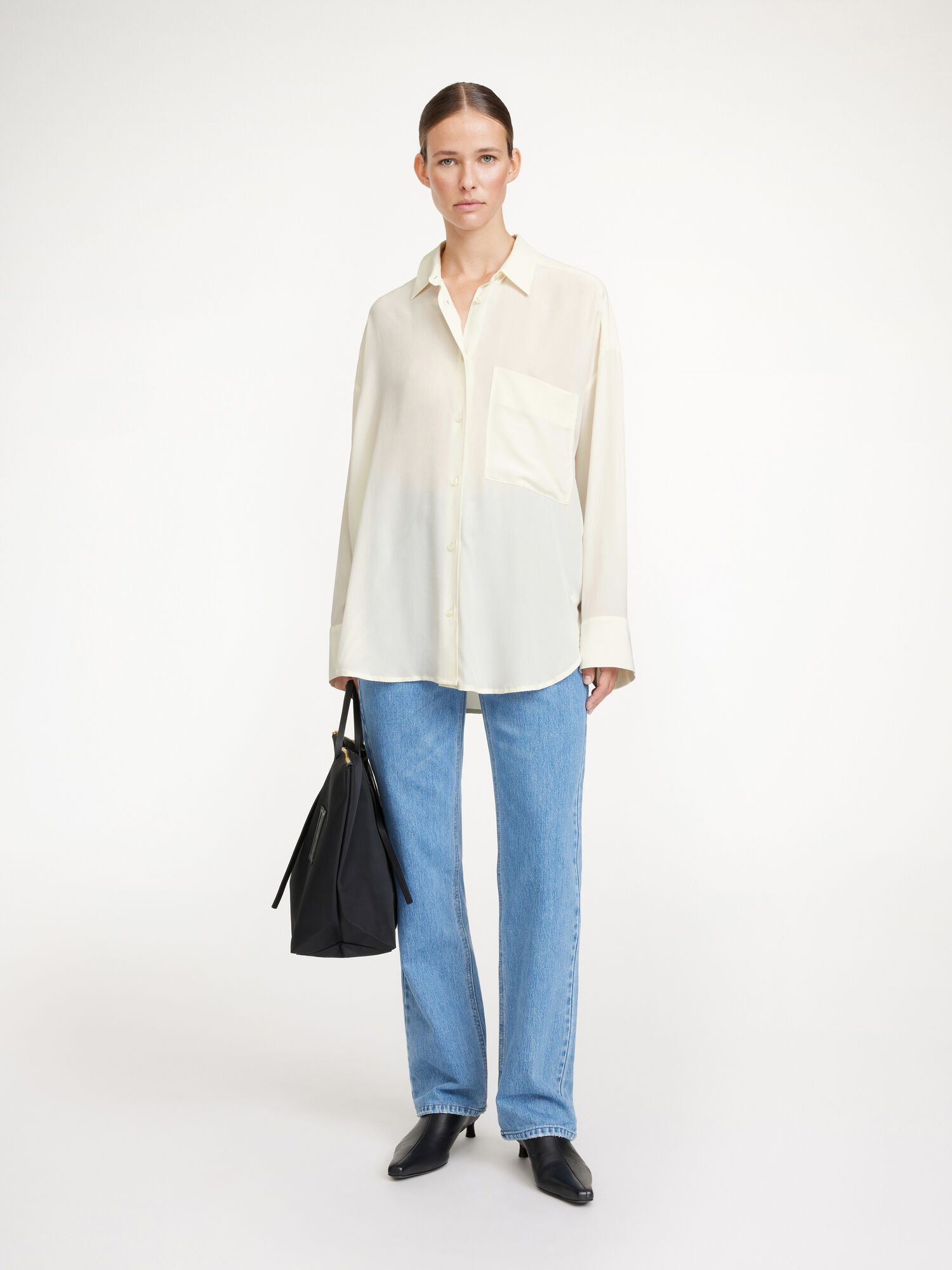 Whisper White By Malene Birger Derris Organic Silk Shirts | AU_BB29609